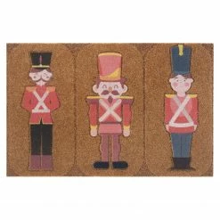 Top Square Fußmatte Berville - Polyethylen - Braun / Rot