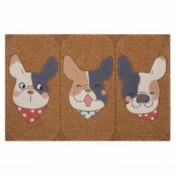 Top Square Fußmatte Doussay - Polyethylen - Braun / Creme