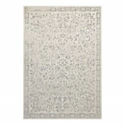 Top Square Kurzfloreteppich Orient Mahal - Mischgewebe - Creme / Blau