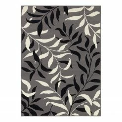 Top Square Kurzflorteppich Hourtin - Polypropylen - Grau - 120 x 160 cm