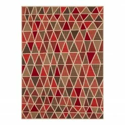 Top Square Kurzflorteppich Aussillon - Polypropylen - Rotbraun - 120 x 160 cm