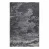 THEKO die markenteppiche Kurzflorteppich Kapstadt Cloud - Mischgewebe / Latex - Anthrazit - 120 x 180 cm