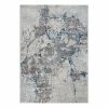 Mint Rugs Kurzflorteppich Dayron - Polypropylen - Silber / Blau - 80 x 150 cm