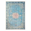 Top Square Kurzflorteppich Boussan - Polyester - Hellblau - 160 x 230 cm