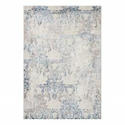 Mint Rugs Kurzflorteppich Izan - Polypropylen - Silber / Dunkelblau - 120 x 170 cm