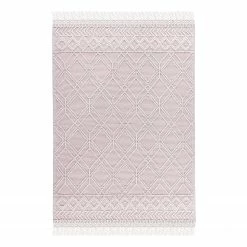 Tom Tailor Wollteppich Colored Macrame Three - Wolle / Baumwolle - Naturrosa - 160 x 230 cm