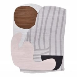 Tom Tailor Kurzflorteppich Shapes Seven - Kunstfaser - Mehrfarbig - 134 x 175 cm