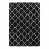 Kayoom Kurzflorteppich Lavish 310 - Leder - Schwarz - 160 x 230 cm