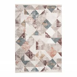 Kayoom Kurzflorteppich Akropolis 225 - Kunstfaser - Lachs - 200 x 300 cm