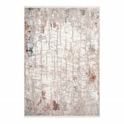 Kayoom Kurzflorteppich Akropolis 125 - Kunstfaser - Lachs - 160 x 230 cm