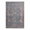 Kayoom Kurzflorteppich Antique 225 - Kunstfaser - Blau / Gold - 80 x 150 cm