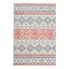 Arte Espina Kurzflorteppich Ethnie 200 - Mischgewebe - Grau / Apricot - 160 x 230 cm