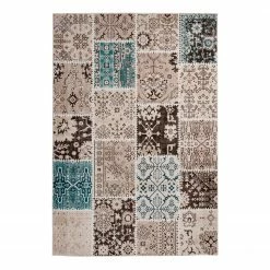 Kayoom Kurzflorteppich Ariya 425 - Kunstfaser - Taupe - 200 x 290 cm