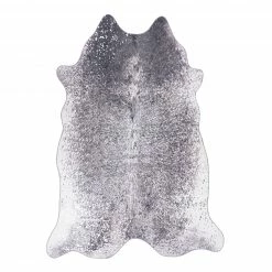 Kayoom Kunstfell Western 425 - Kunstfaser - Silber / Braun - 130 x 170 cm