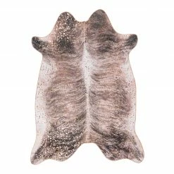 Kayoom Kunstfell Western 225 - Kunstfaser - Gold / Dunkelbraun - 160 x 220 cm