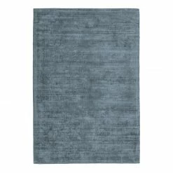 Kayoom Kurzflorteppich Village 125 - Bambusseide - Blau - 160 x 230 cm