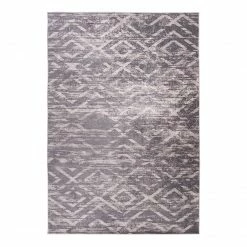 Kayoom Kurzflorteppich Sally 425 - Kunstfaser - Taupe - 80 x 150 cm