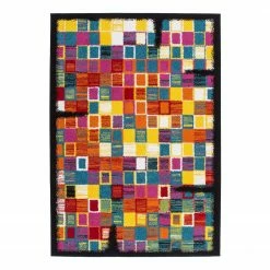 Kayoom Kurzflorteppich Guayama V - Kunstfaser - Mehrfarbig - 120 x 170 cm