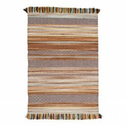 Kayoom Kurzflorteppich Kalleen - Baumwolle - Beige - 60 x 90 cm