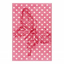 Kayoom Kinderteppich Sun Butterfly - Micropolyester - Pink
