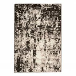 Kayoom Kurzflorteppich Esperanto VII - Kunstfaser - Creme / Braun