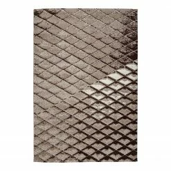 Kayoom Kurzflorteppich Broadway VIII - Kunstfaser - Braun - 120 x 170 cm