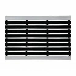 Andiamo Fußmatte Exclusive - Aluminium / Gummi - Schwarz / Silber