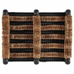 Andiamo Fußmatte Kokos Gummi Schuh II - Gummi / Kokos - Braun / Schwarz