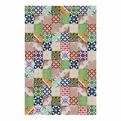 Contento Vinylteppich Matteo Mosaik II - Vinyl - Mehrfarbig - 118 x 180 cm