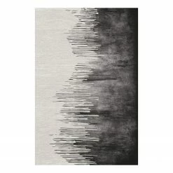 Contento Vinylteppich Matteo Vintage I - Vinyl - Schwarz / Weiß - 118 x 180 cm