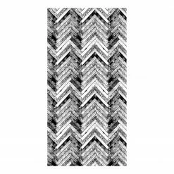 Contento Läufer Matteo Natural - Vinyl - Schwarz - 70 x 140 cm