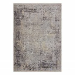 Astra Kurzflorteppich Mona IV - Mischgewebe - Anthrazit / Silber - 160 x 235 cm