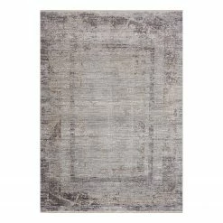 Astra Kurzflorteppich Mona III - Mischgewebe - Anthrazit / Silber - 133 x 190 cm