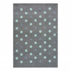 Happy Rugs Kinderteppich Bubbles I - Polypropylen - Blau - 100 x 160 cm