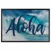 Bilderwelten Fußmatte Aloha - Mischgewebe - Blau - 60 x 40 cm