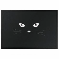 Bilderwelten Fußmatte Katzenaugen - Mischgewebe - Dunkelgrau - 60 x 40 cm
