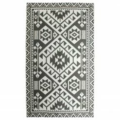 Top Square In-/Outdoorteppich Coolant - Kunstfaser - Elfenbein / Grau - 160 x 230 cm