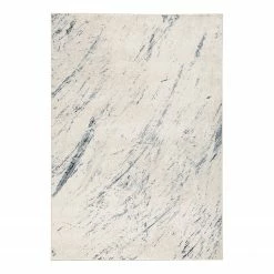 Top Square Kurzflorteppich Tamina - Kunstfaser - Grau / Blau - 200 x 290 cm