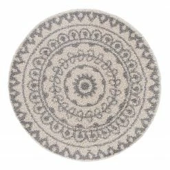 Top Square Hochflorteppich Asta I - Kunstfaser - Grau