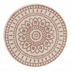 Top Square Hochflorteppich Aemilia II - Kunstfaser - Kupfer