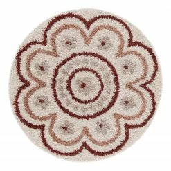 Top Square Hochflorteppich Aemilia III - Kunstfaser - Braun / Kupfer