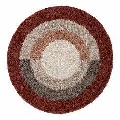 Top Square Hochflorteppich Chaplin - Kunstfaser - Schwarz / Grau / Weiß