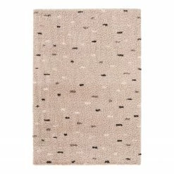 Top Square Hochflorteppich Aemilia I - Kunstfaser - Beige / Mehrfarbig - 80 x 150 cm