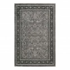 Wecon Home Kurzflorteppich Oxford II - Polyester - Anthrazit / Creme - 133 x 200 cm