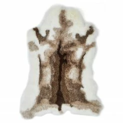 Andiamo Kunstfellteppich Rentier - Acryl - Weiß