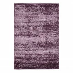 Top Square Kurzflorteppich Good Times IV - Polypropylene / Baumwolle - Violett - 65 x 90 cm