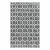 Top Square Kurzflorteppich Titan Trellis I - Polypropylene / Jute - Grau - 150 x 245 cm