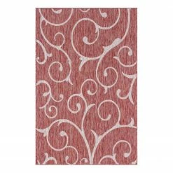 Top Square In-/ Outdoorteppich Outdoor Beauties I - Polypropylen - Rot - 150 x 245 cm