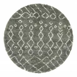 Top Square Kurzflorteppich Temara Shag VIII - Polypropylene / Jute - Grau