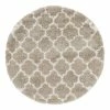 Top Square Kurzflorteppich Temara Shag VI - Polypropylene / Jute - Beige